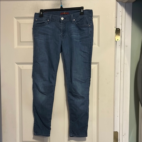 7 For All Mankind Jeans Size 29 Blue - Picture 1 of 7